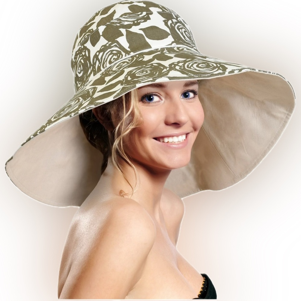 Terra | Foldable Wide Brim Sun Hat w UV Protection | NEW with Tags 🏷️